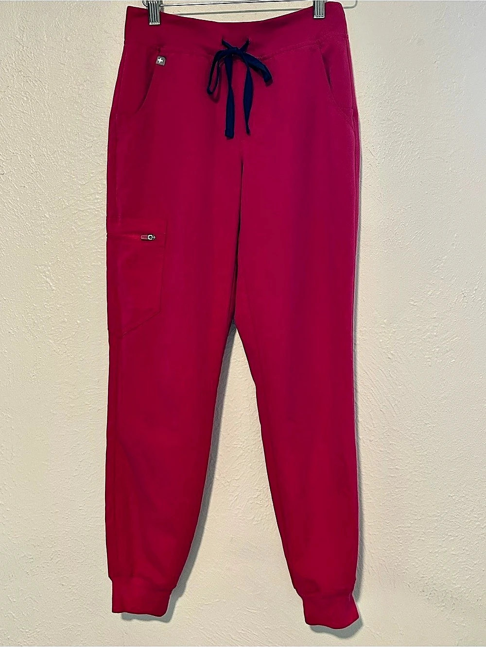 FIGS Zamora Jogger Scrub Pants Pink XS Healthcare Medical Professional Uniform